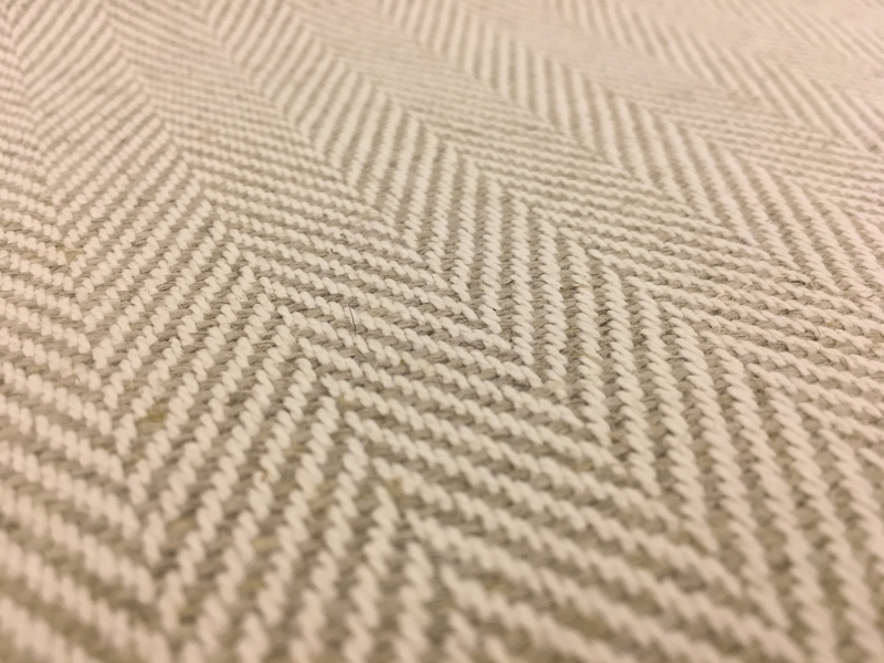Linen and Cotton Herringbone Upholstery | B&J Fabrics